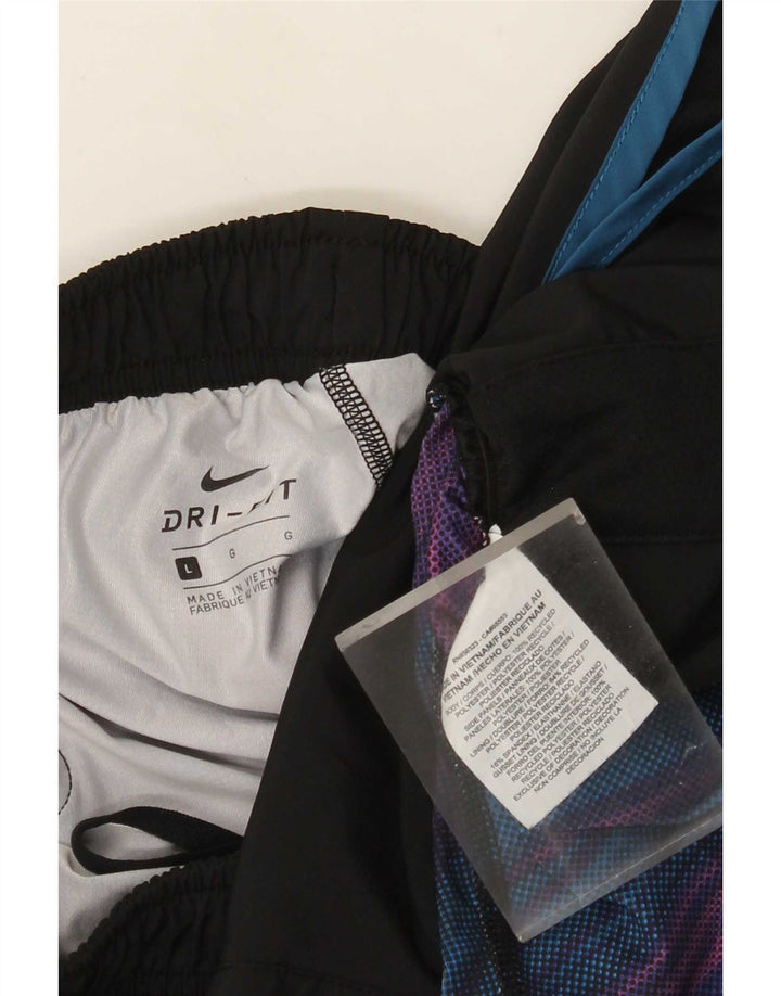 Γυναικείο αθλητικό σορτς Nike Dri Fit UK 14 μεγάλο μαύρο πολυεστέρα