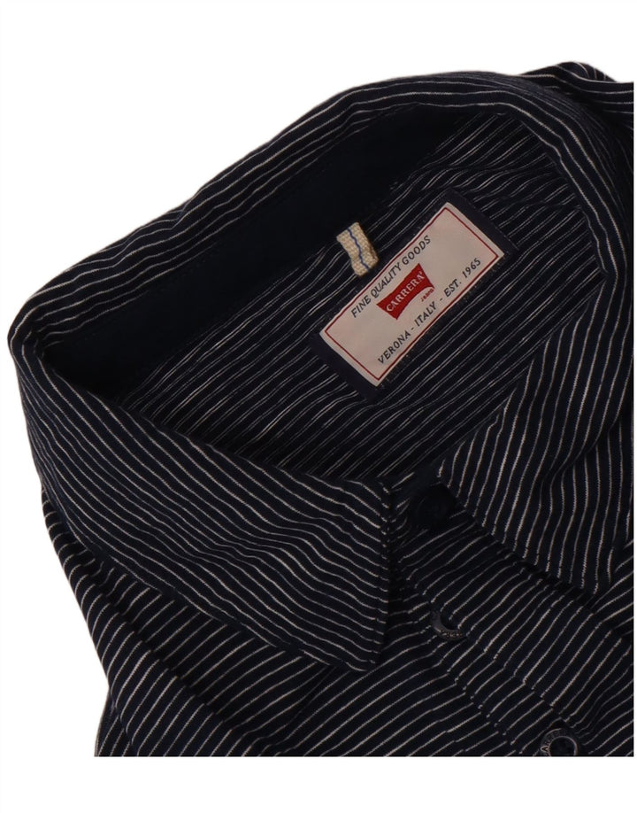Ανδρικό μπλουζάκι πόλο Carrera Μικρό μπλε ναυτικό pinstripe