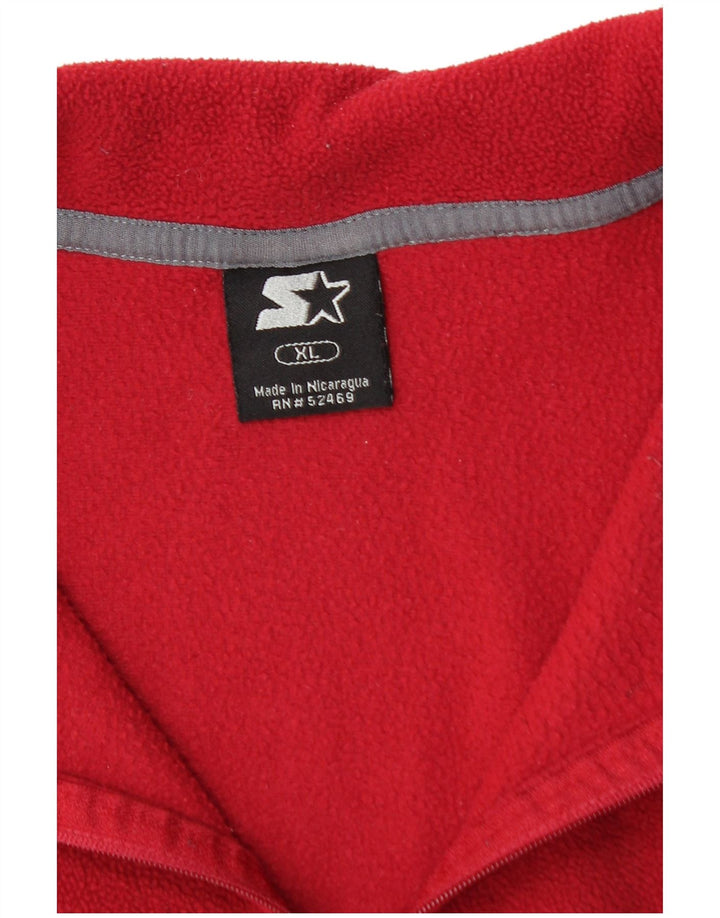 STARTER Ανδρικό φερμουάρ Fleece Jumper XL Κόκκινο