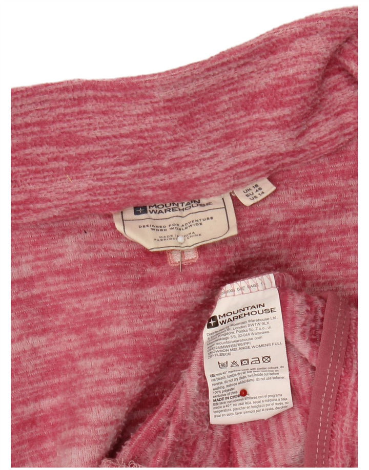 Mountain Warehouse Γυναικείο Fleece Jacket UK 18 XL Pink Flecked Polyester