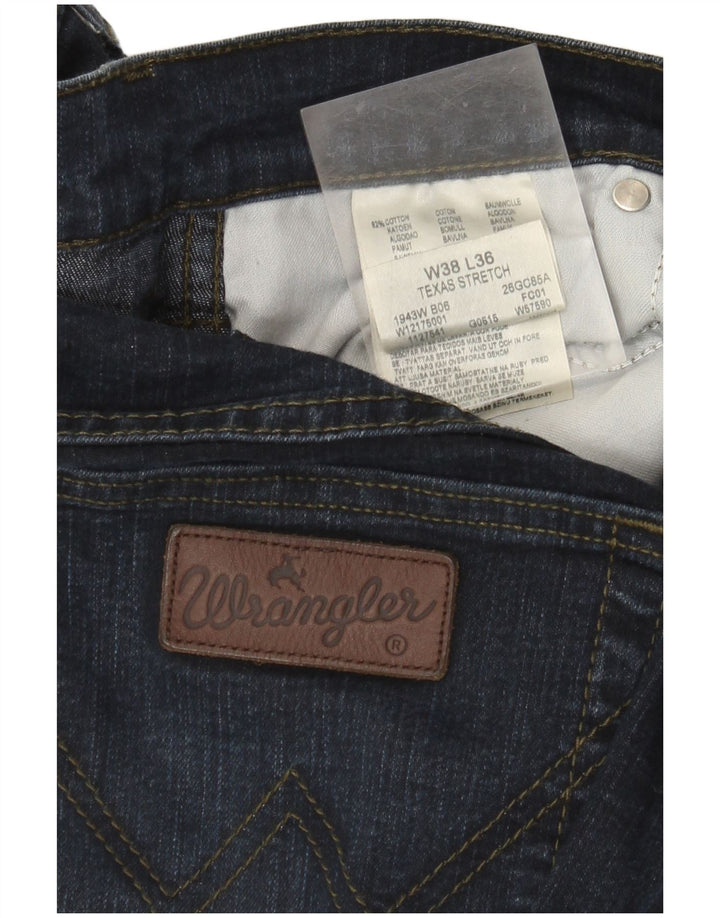Ανδρικό τζιν ίσιο Wrangler Texas Stretch W38 L36 Navy Blue Cotton