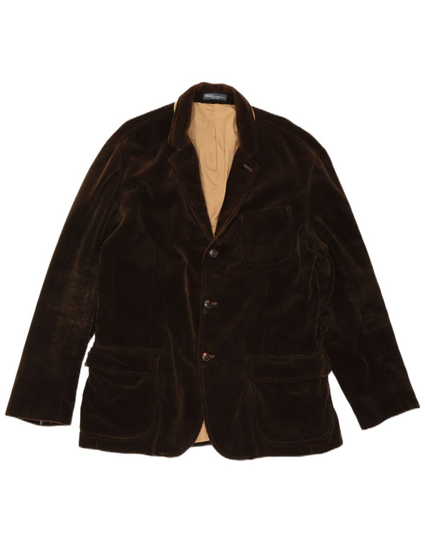 Polo Ralph Lauren Ανδρικό σακάκι κοτλέ σακάκι UK 46 2XL καφέ με 3 κουμπιά