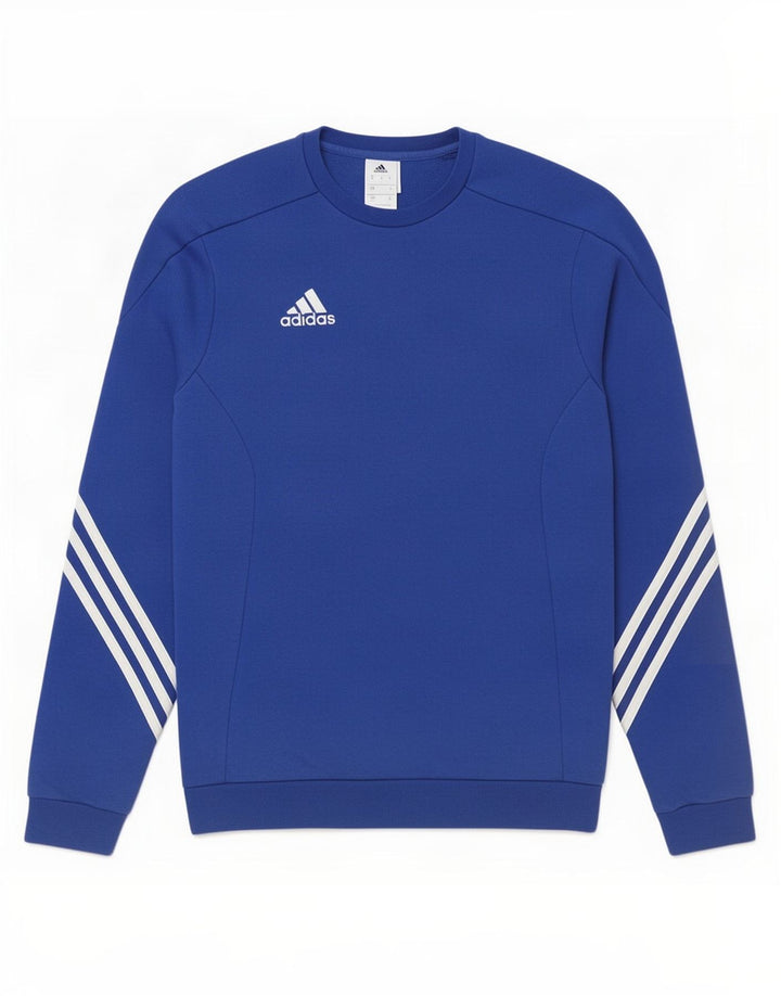 Ανδρικό φούτερ Adidas Jumper Μικρό Μπλε Βαμβακερό
