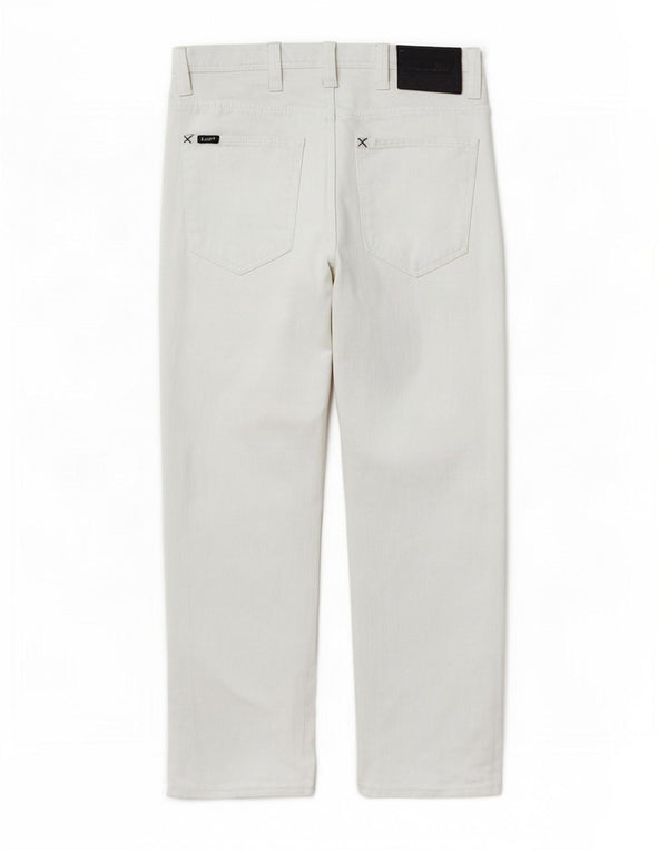Lee Womens Zed Straight Jeans W31 L30 Λευκό βαμβακερό
