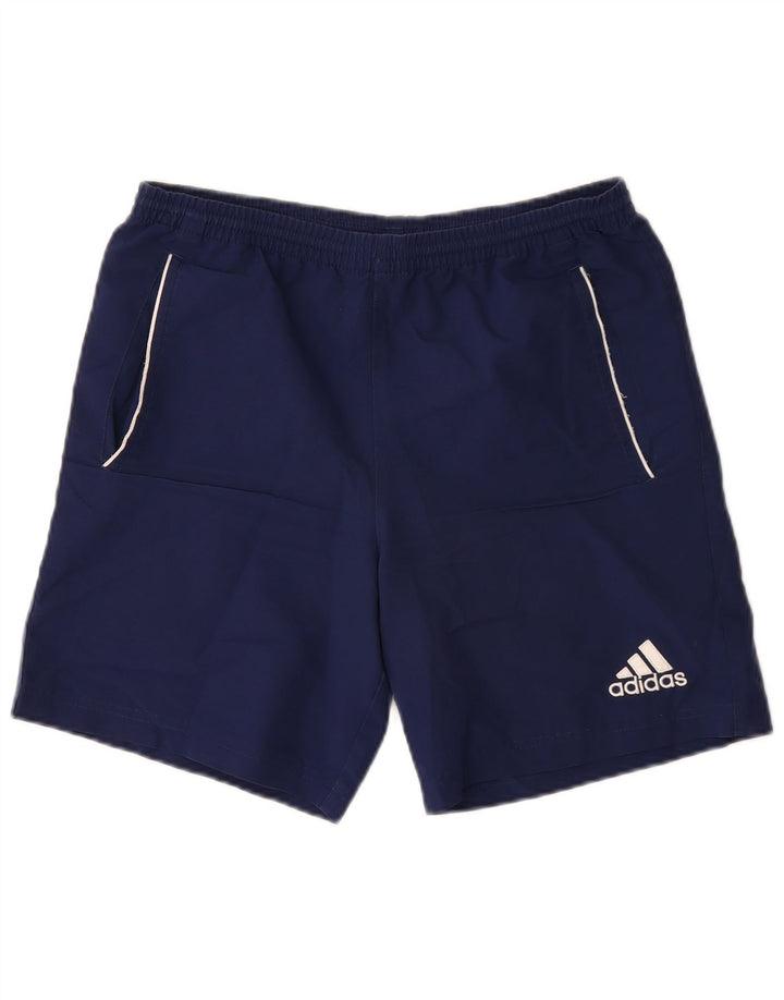 Adidas Boys Sport Short 13-14 Years Navy Blue Polyester