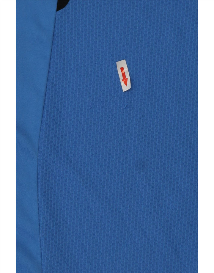 Ανδρικό T-Shirt Adidas Climacool Top Large Blue Colourblock Πολυεστέρας