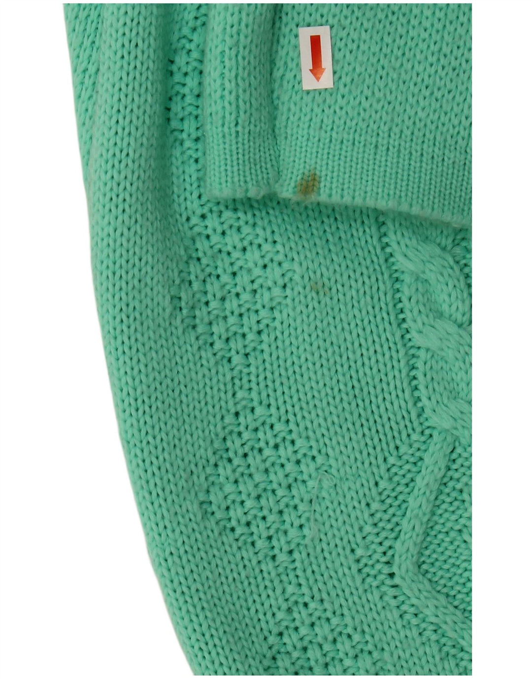 Γυναικείο πουλόβερ με λαιμόκοψη VINTAGE UK 18 XL Πράσινο Ακρυλικό