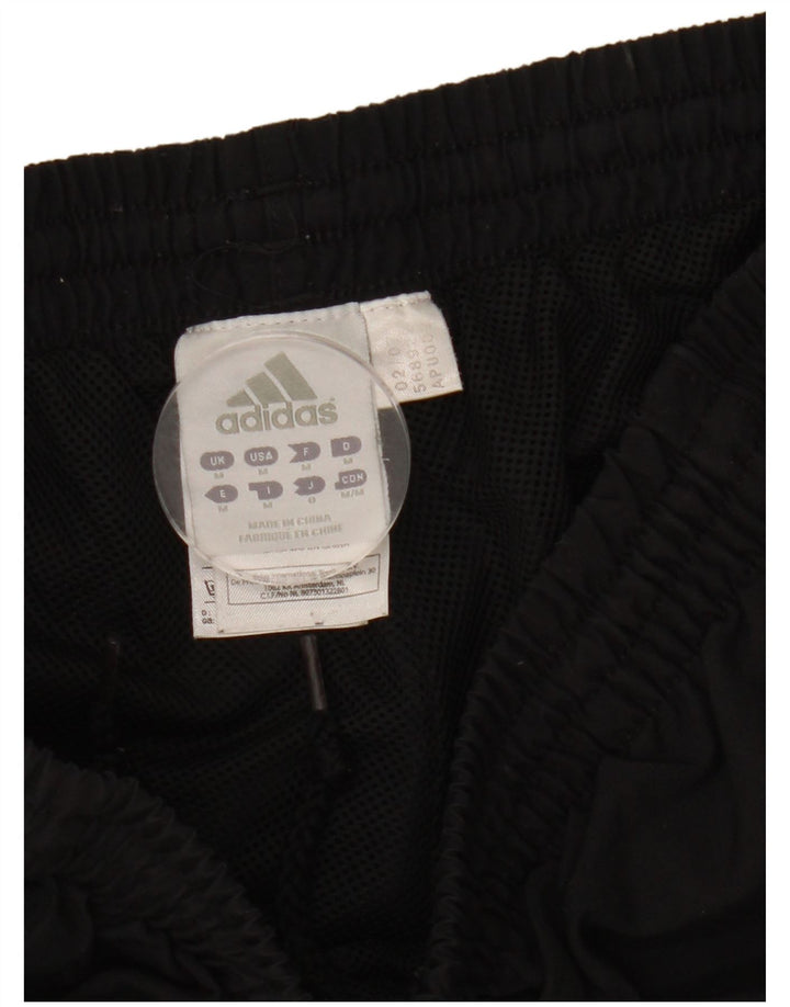 Ανδρικό αθλητικό σορτς Adidas από μεσαίο μαύρο πολυεστέρα