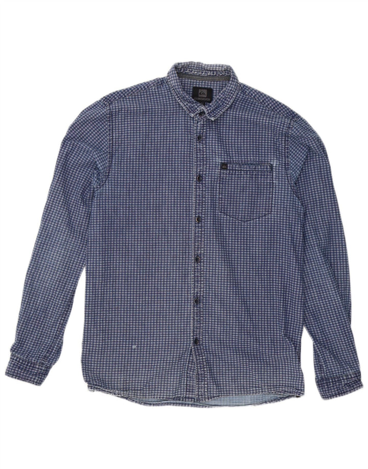 Ανδρικό πουκάμισο Quiksilver Slim Fit Βαμβακερό μεσαίο μπλε ναυτικό