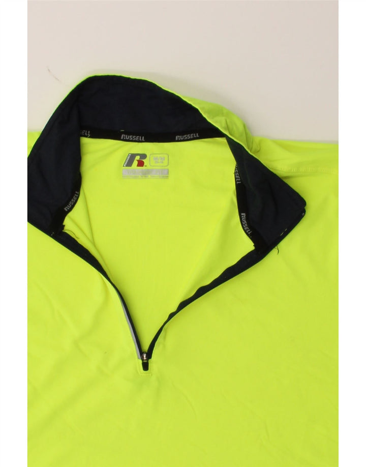 RUSSELL ATHLETIC Mens Pullover Tracksuit Top UK 38/40 Medium Green Vintage Russell Athletic and Second-Hand Russell Athletic from Messina Hembry 