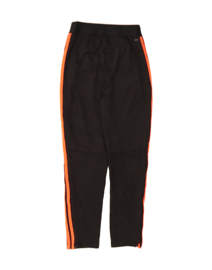 ADIDAS Boys Climalite Tracksuit Trousers 11-12 Years  Black Polyester Vintage Adidas and Second-Hand Adidas from Messina Hembry 