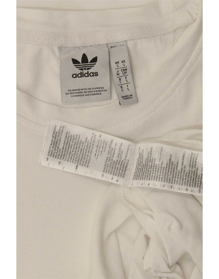 Ανδρικό T-Shirt Adidas Top Μικρό λευκό βαμβακερό