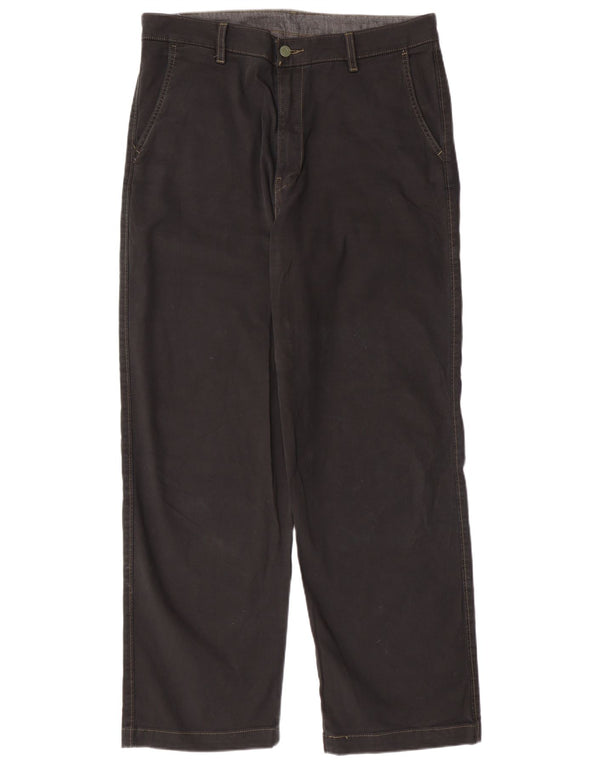 LEVI'S Ανδρικό 540 ίσιο παντελόνι Chino W33 L29 Μαύρο βαμβακερό