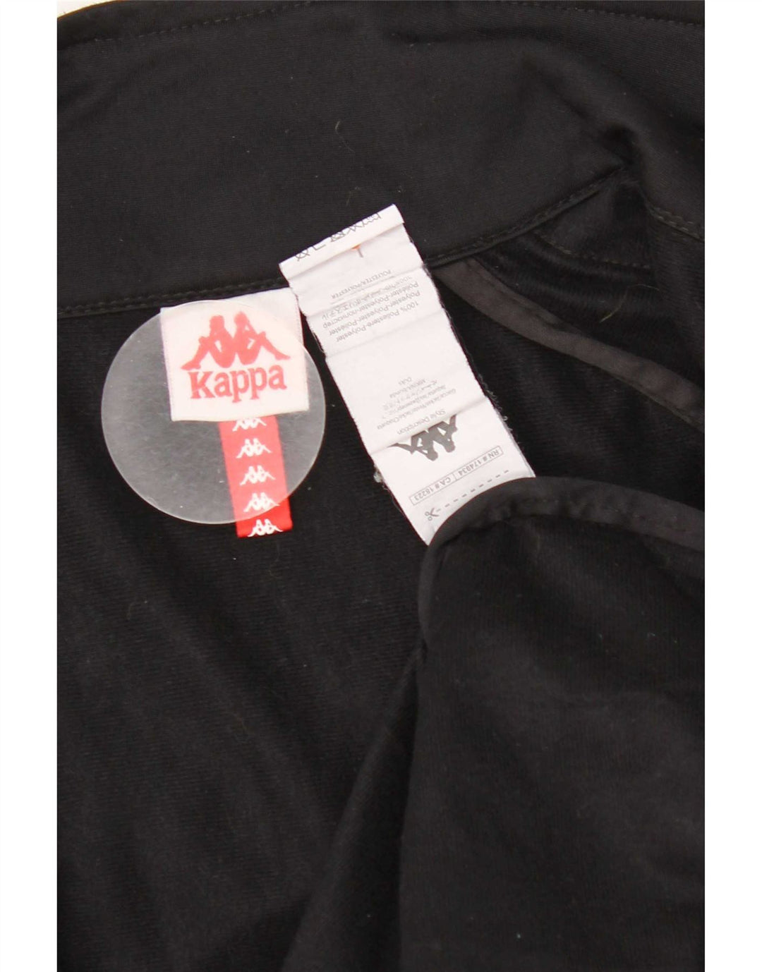 Ανδρική φόρμα γραφική Kappa Top Jacket Small Black Polyester