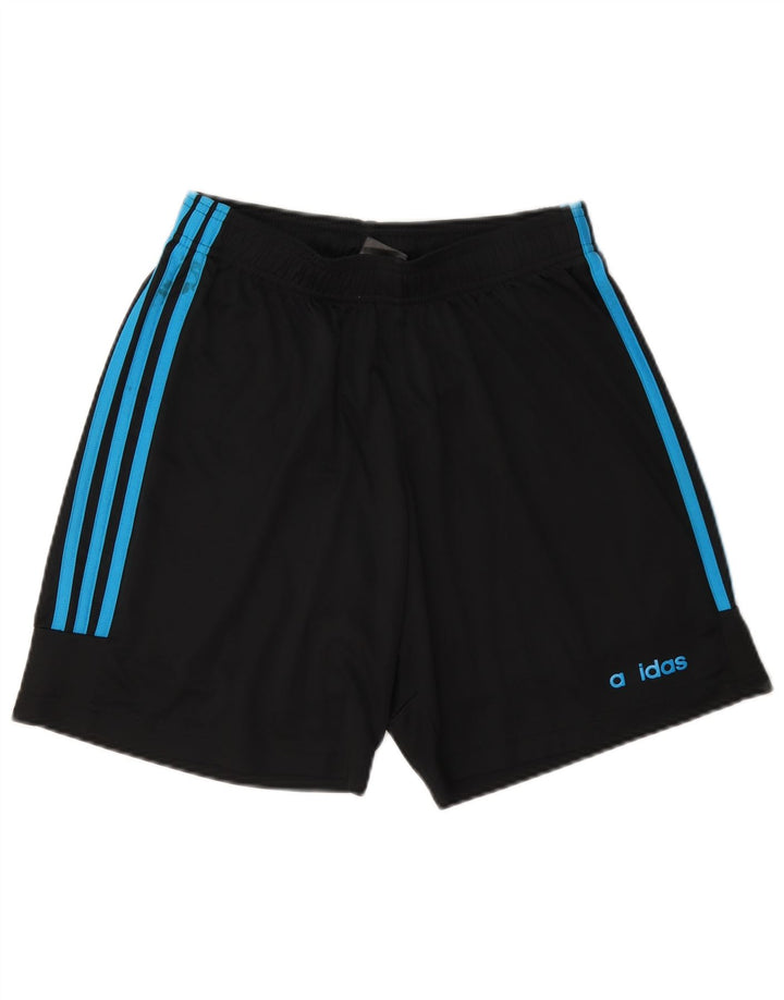 Ανδρικό σορτς Adidas Climalite από μεσαίο μαύρο πολυεστέρα