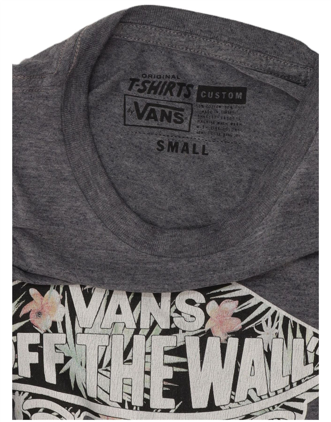 Γραφικό T-shirt Ανδρικό VANS Προσαρμοσμένη Εφαρμογή Μπλουζάκι Μικρό Navy Blue από βαμβάκι