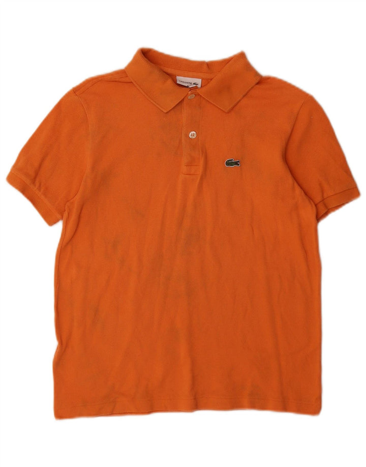 Lacoste Boys Polo πουκάμισο 13-14 ετών πορτοκαλί βαμβακερό