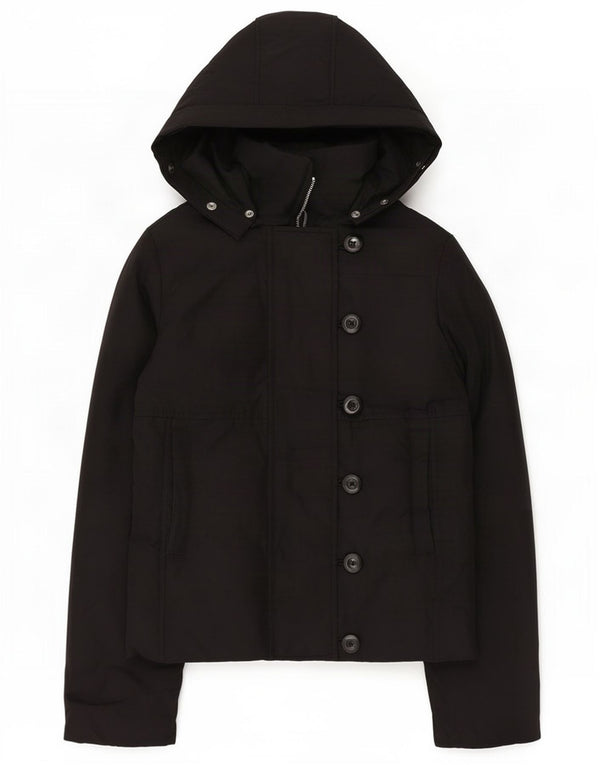 Gap Womens Hooded Windbreaker Jacket UK 6 XS Black Polyester