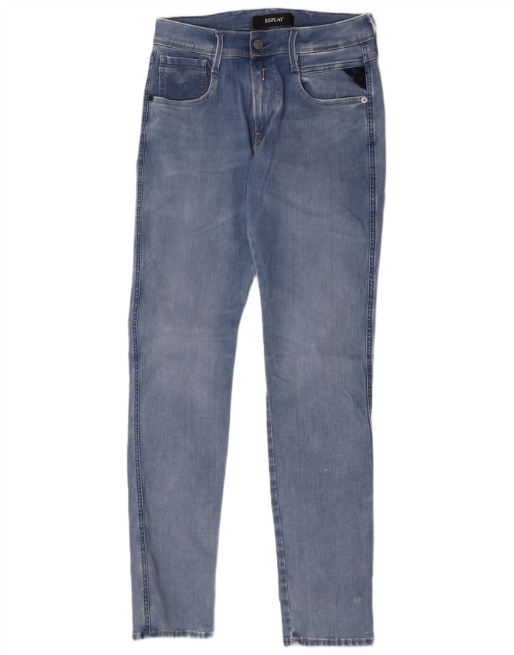 Replay Γυναικείο Slim Jeans W29 L32 Μπλε Βαμβακερό