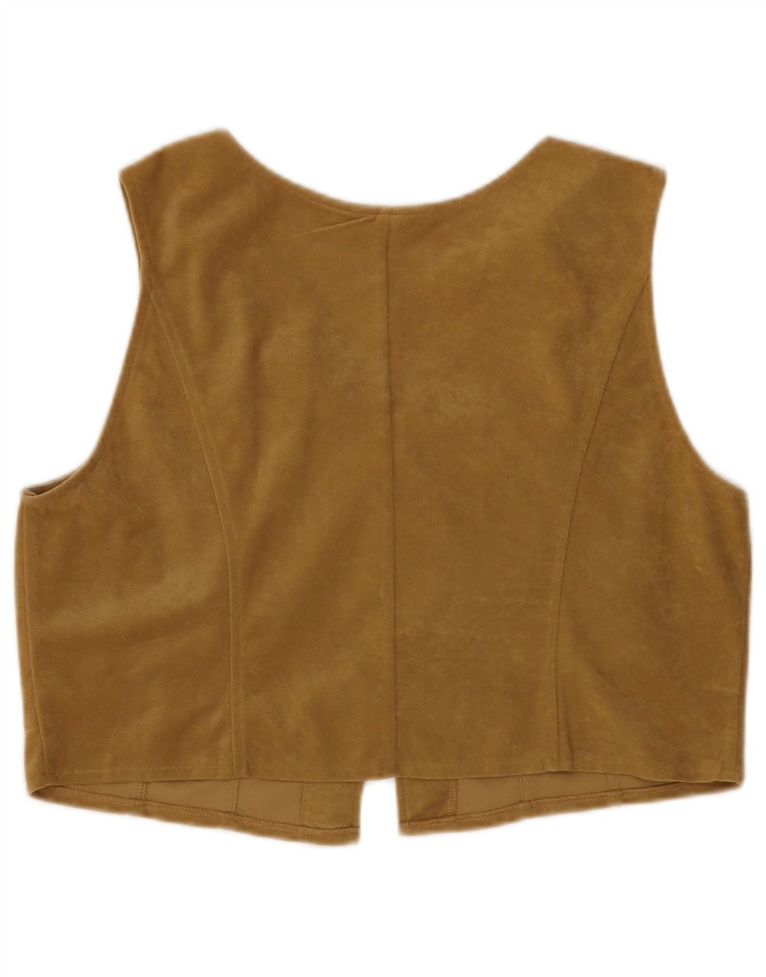 Γυναικείο βελούδινο γιλέκο WOODPECKER UK 16 Large Beige Polyester