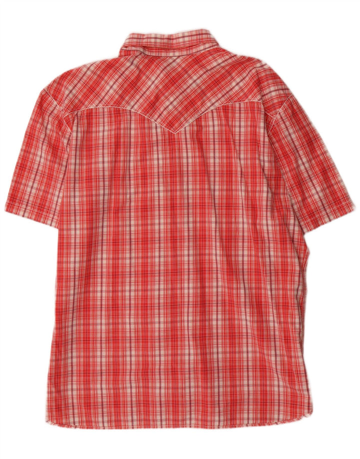 Ανδρικό κοντομάνικο πουκάμισο Denizen Levi's 2XL Red Check Cotton