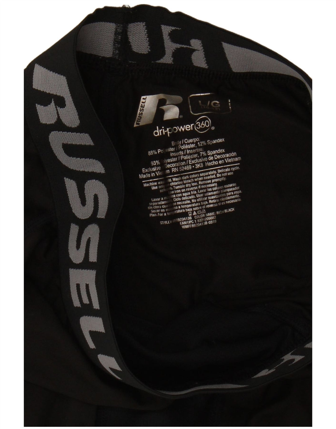 Russell Athletic Boys Graphic Capri Leggings 10-11 Years Large Black