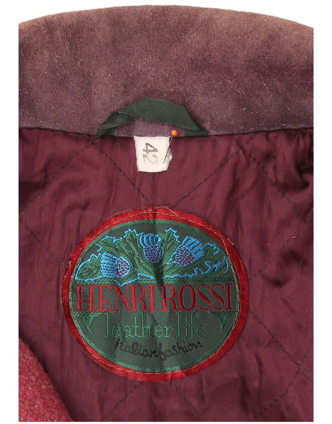 Henri Rossi Γυναικείο Αντιανεμικό Μπουφάν EU 42 Μεγάλο Δέρμα πολύχρωμο