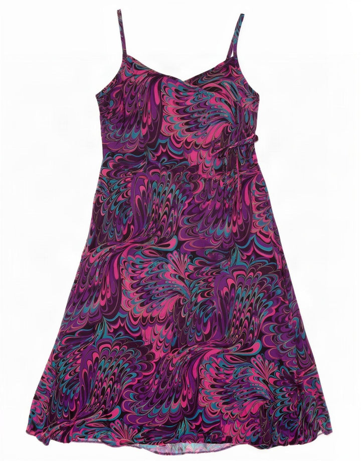 Joanna Hope Womens Abstract Pattern Slip Dress UK 16 Large πολύχρωμο