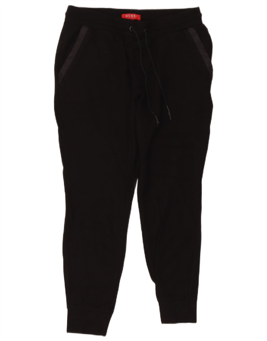 Ανδρική φόρμα Guess Παντελόνι Joggers Μικρή Μαύρη Βισκόζη