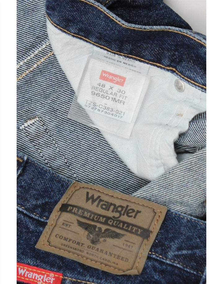 Ανδρικό τζιν ίσιο Wrangler Regular Fit W48 L30 Μπλε βαμβακερό