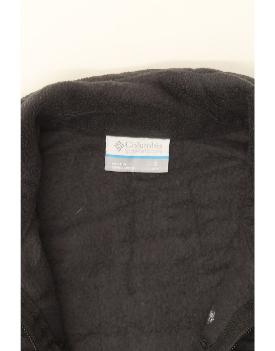 COLUMBIA Boys Fleece Jacket 7-8 Years Small Grey Polyester Vintage Columbia and Second-Hand Columbia from Messina Hembry 