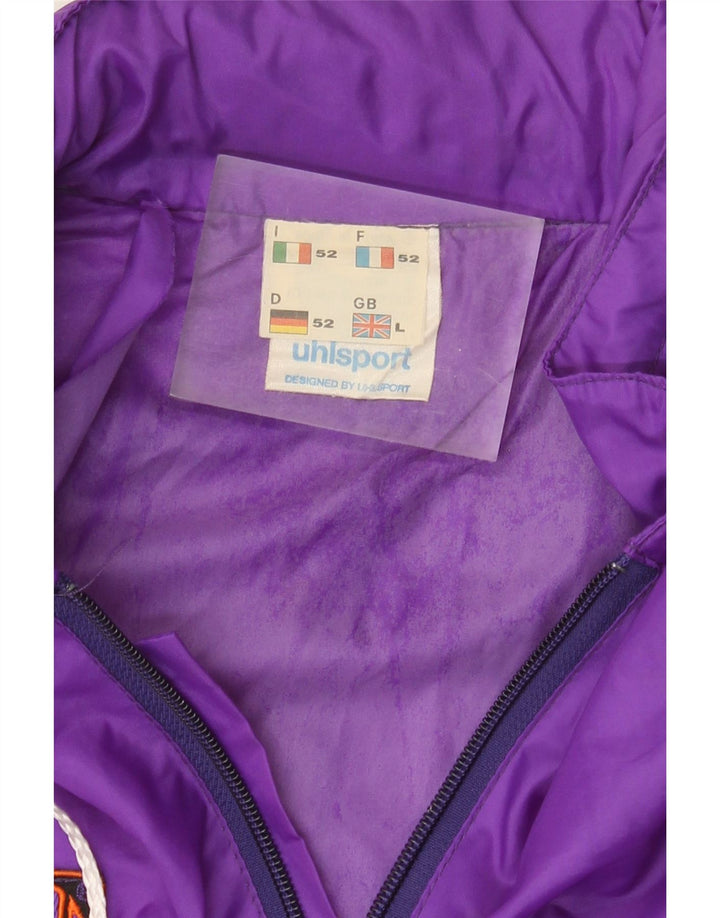 Ανδρικό γραφικό μπουφάν βροχής Uhlsport UK 40 Large Purple Colorblock Polyamide