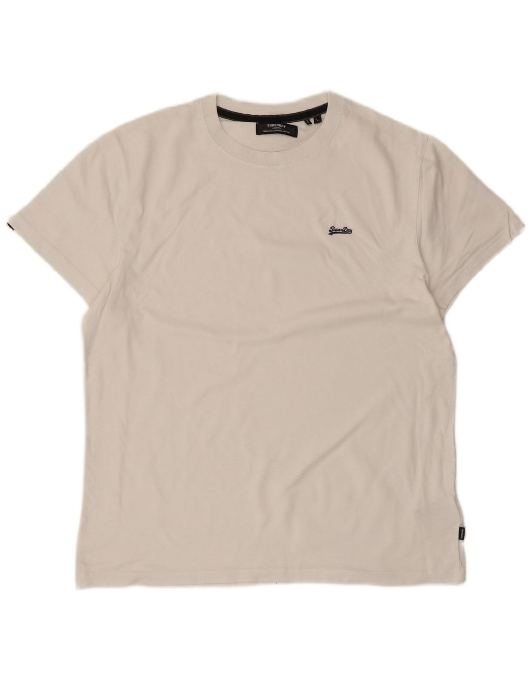 Ανδρικό μπλουζάκι Superdry Top μεγάλο λευκό βαμβακερό