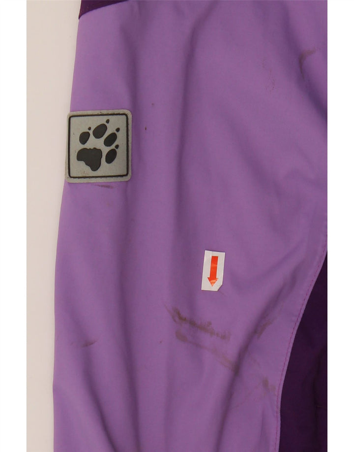 JACK WOLFSKIN Womens Oversized Rain Jacket UK 12/14 Medium Purple