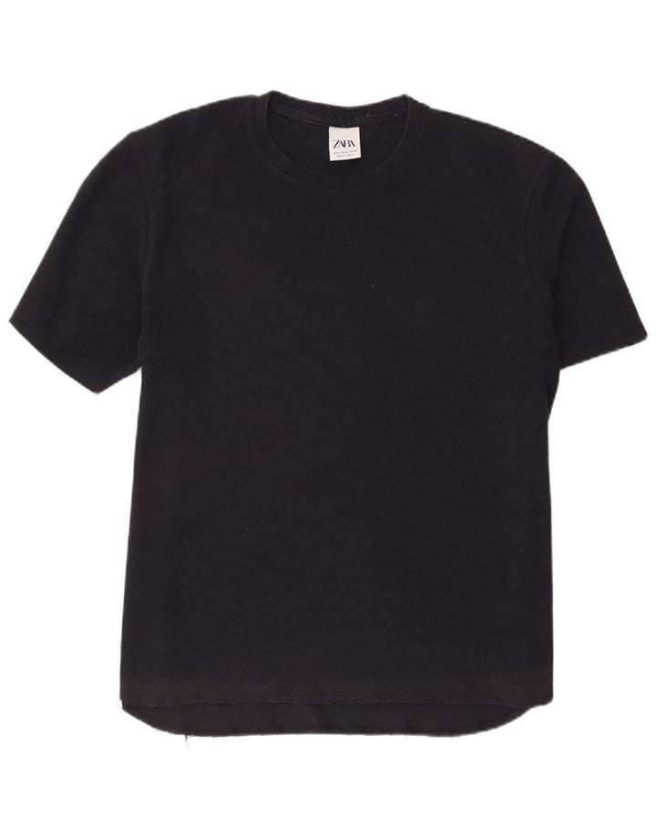 Zara Ανδρικό T-Shirt Top XL Navy Blue