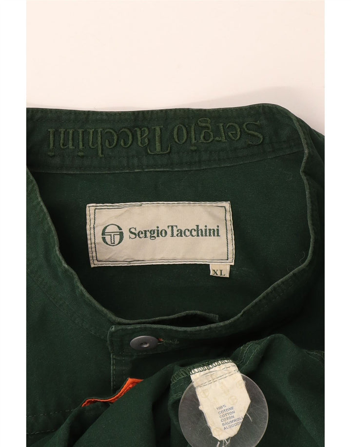 SERGIO TACCHINI Ανδρικό Utility Jacket UK 42 XL Πράσινο Βαμβακερό