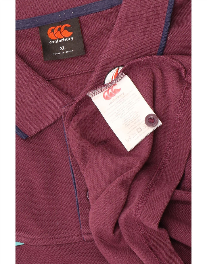 CANTERBURY Ανδρικό πουκάμισο IRFU Polo XL Purple Polyester