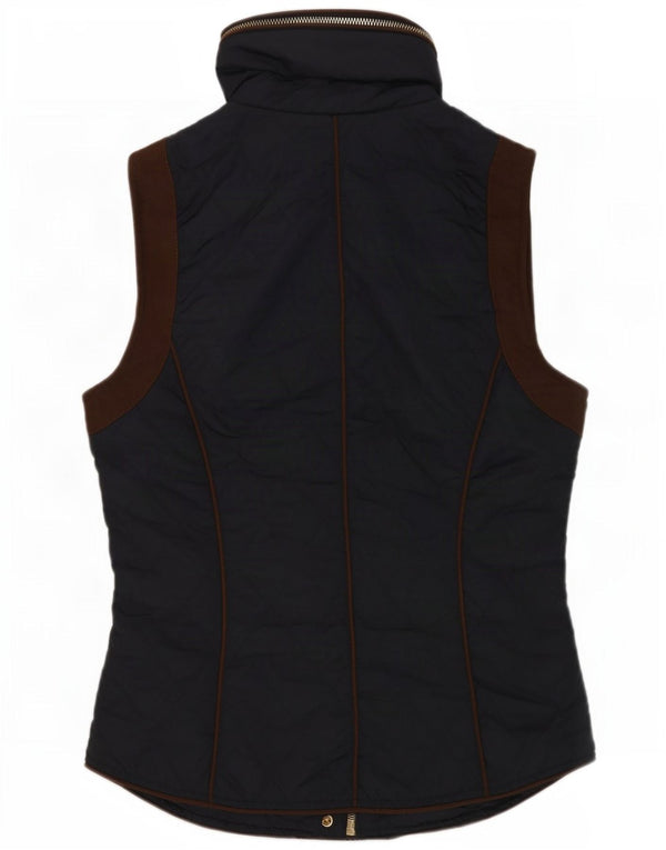 Zara Γυναικεία κουκούλα με καπιτονέ Gilet UK 10 Small Navy Blue Colourblock
