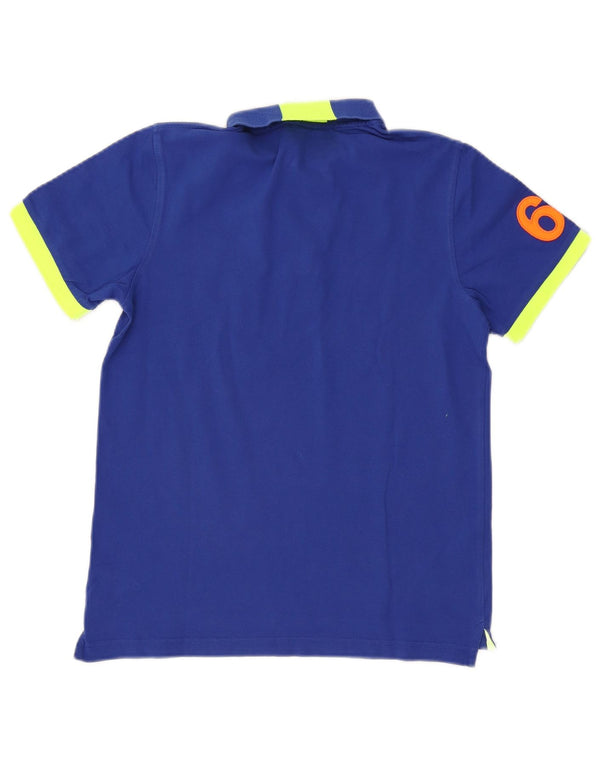 Sun68 Boys Graphic Polo 13-14 Years Blue Colourblock Βαμβακερό