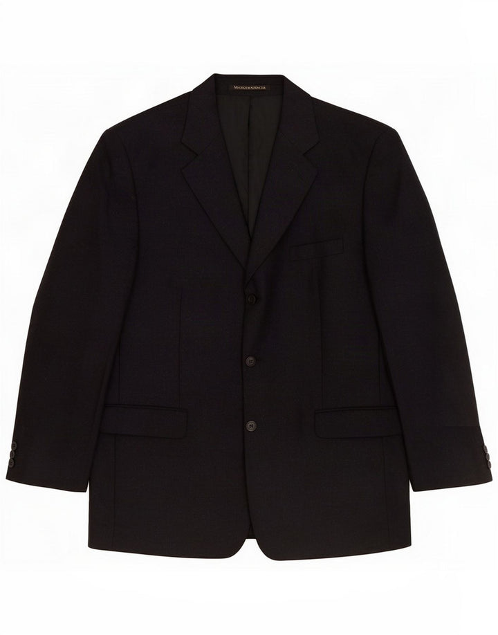 Marks & Spencer Mens St. Michael 3 Button Jacket Blazer UK 44 XL Black
