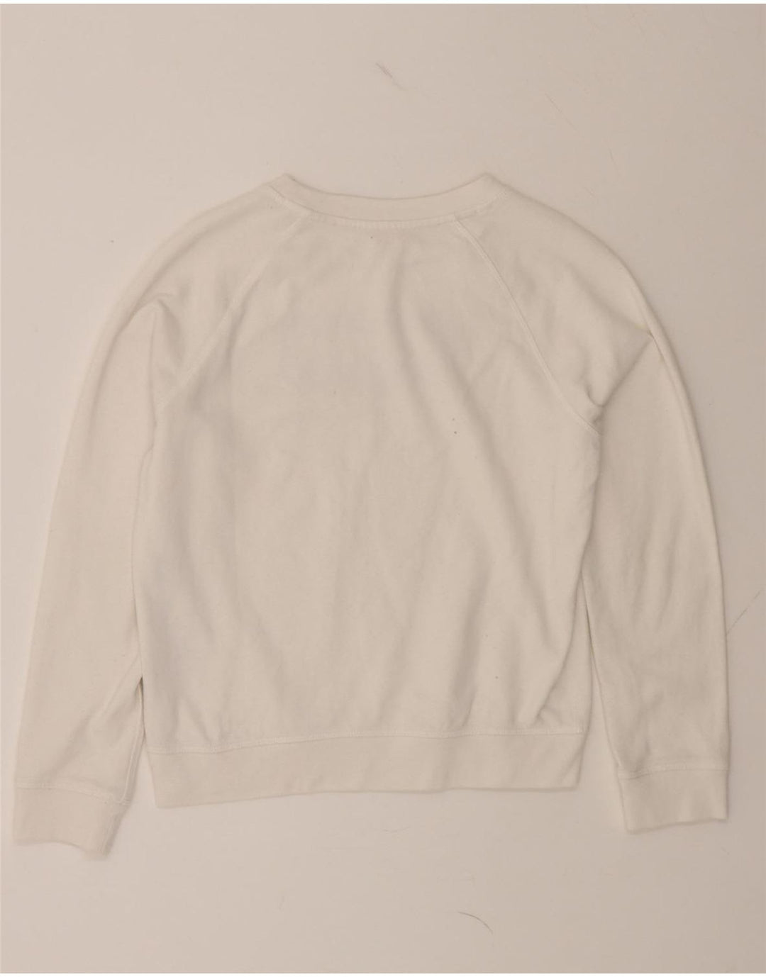 LEVI'S Womens Oversized Graphic Sweatshirt Jumper UK 10 Small White Cotton Vintage Levi's and Second-Hand Levi's from Messina Hembry 