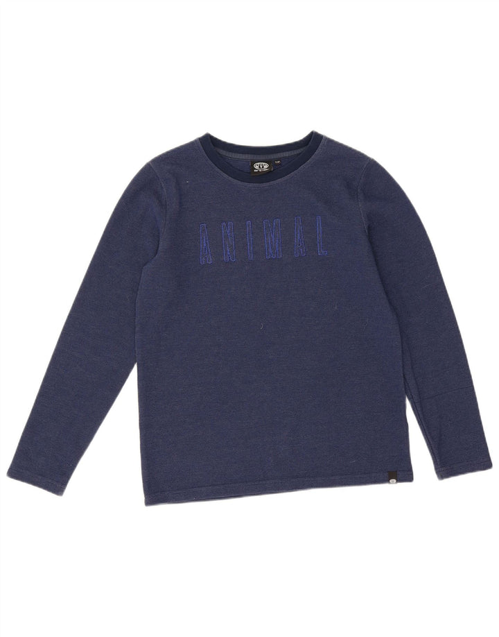 Animal Boys Graphic Top μακρυμάνικο 11-12 ετών Navy Blue Polyester