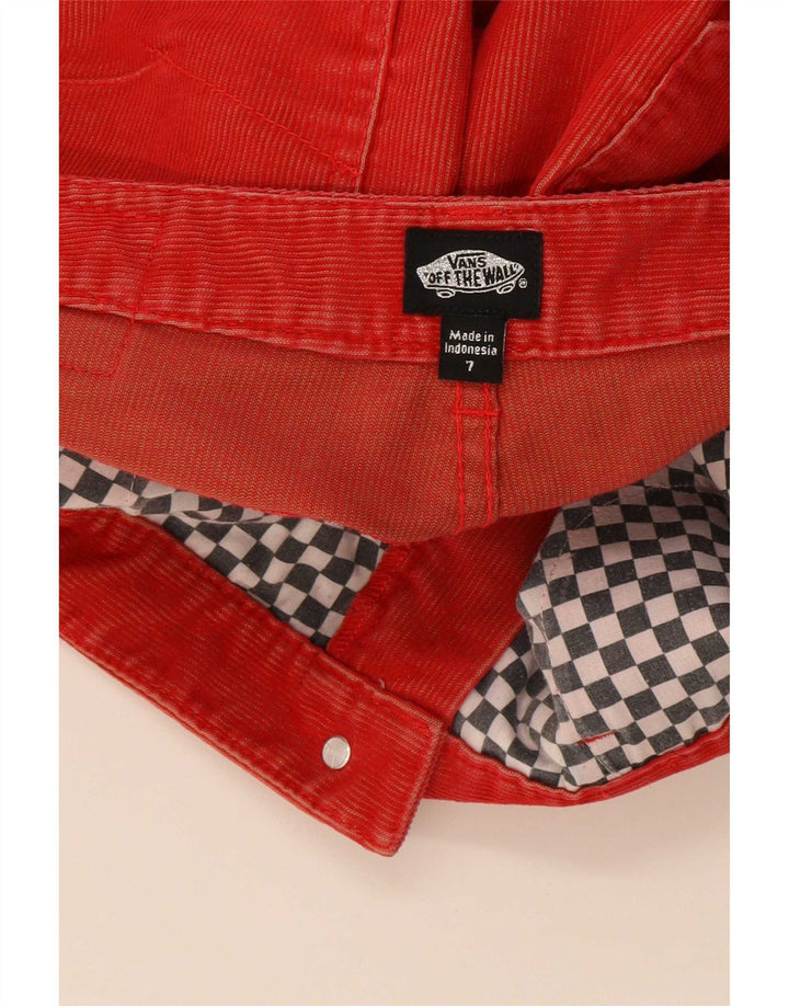Vans Γυναικείο Skinny Κοτλέ παντελόνι US 7 Medium W32 L33 Red Polyester