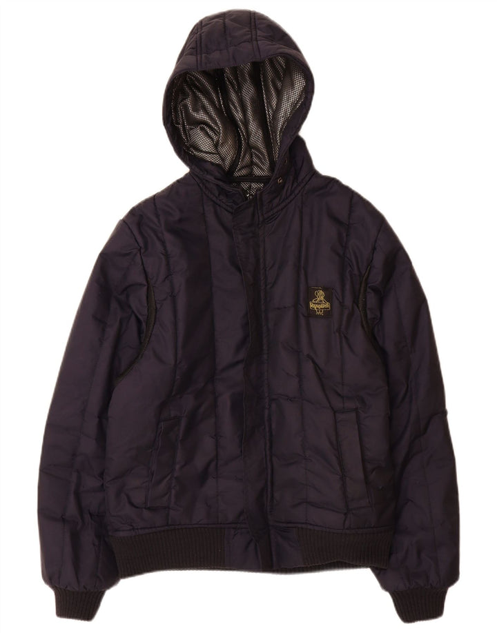 Refrigiwear Boys Hooded Jacket 13-14 Years Large Navy Blue Polyamide