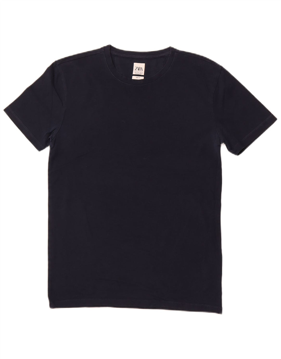 Ανδρικό T-Shirt Zara Slim Fit Top Large Navy Blue