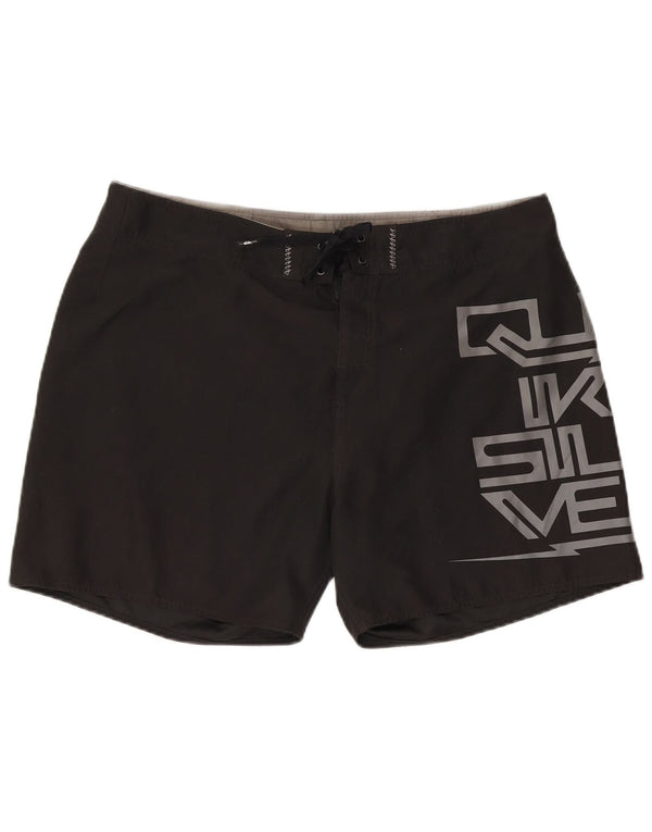 Ανδρικό γραφικό σορτς κολύμβησης Quiksilver XL μαύρο πολυεστέρα