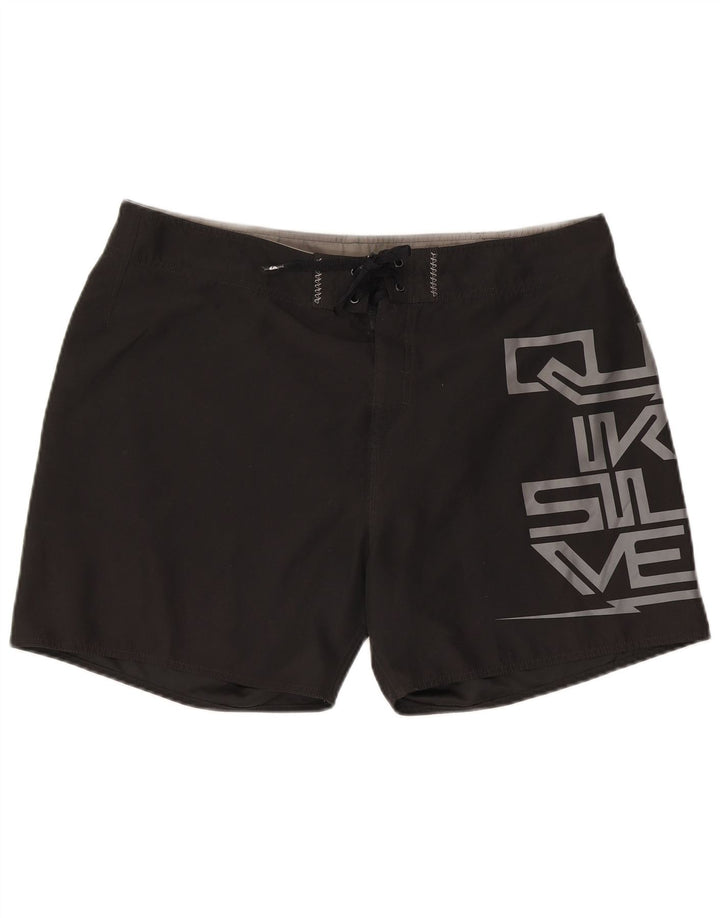 Ανδρικό γραφικό σορτς κολύμβησης Quiksilver XL μαύρο πολυεστέρα