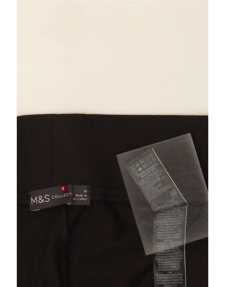 Marks & Spencer Γυναικεία Κολάν UK 18 XL Μαύρη βισκόζη