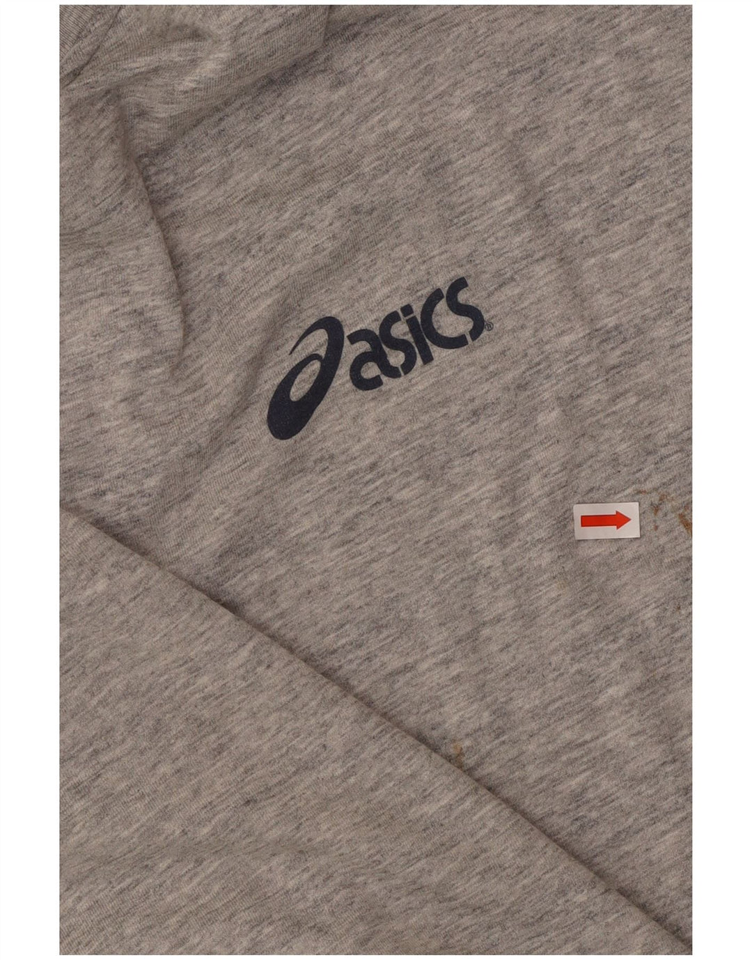 Ανδρικό γραφικό μπλουζάκι ASICS Μπλουζάκι με μεγάλο γκρι βαμβάκι