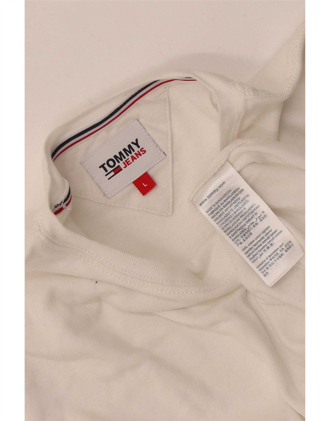 Tommy Hilfiger ανδρικό τοπ μακρυμάνικο μεγάλο λευκό βαμβακερό